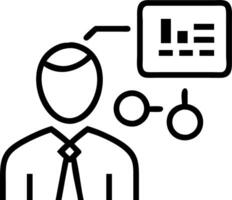 Data analysis science big data AI technology analyst scientist uses computer dashboard analysis information complex data sets computer insights development engineer concept as Anal Clean vector