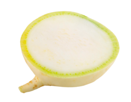 fresh organic turnip round slice with green edge on isolated background png