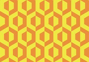 Golden hexagonal 3D pattern creating an illusion of depth and structure, inspired by honeycomb and geometry vector