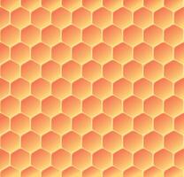 Warm honeycomb pattern with smooth gradients, symbolizing nature, efficiency, and structured beauty vector