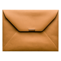 Brown Envelope with Flap Closure on for Business Use png