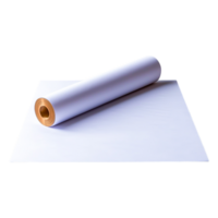 White Paper Roll on Table for Art Projects and Crafting Enthusiasts png