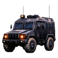 Armored Vehicle with Tactical Design for Security and Protection Needs png