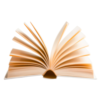 Open Book with Fanned Pages Displaying Knowledge png