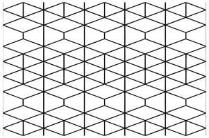Black and White Geometric Pattern with Triangular Grid Design vector