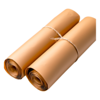 Rolled Craft Paper Stacks Tied with String for Art Projects png