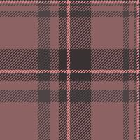 Elegant dusky rose and charcoal plaid pattern. Subtle texture and soft color palette ideal for fashion, textile, and website backgrounds. Seamless repeat design for versatile use. vector