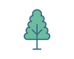 Simple, stylized green tree icon. Perfect for websites, apps, or presentations needing a naturerelated graphic. Clean design, easily adaptable to various color palettes. vector
