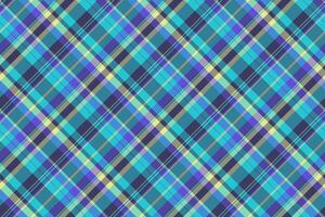 Cosy pattern plaid seamless, template background texture textile. Multi check tartan fabric in cyan and pastel colors. vector
