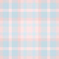 Damask fabric plaid seamless, interior pattern textile background. Picnic blanket texture tartan check in light and misty rose colors. vector