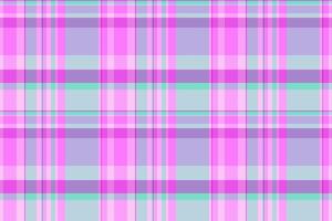 Sample tartan pattern fabric, rich plaid check. Old background textile seamless texture in magenta and light colors. vector
