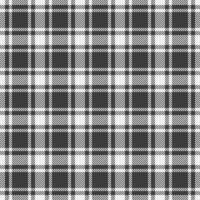 Stylish black and white plaid pattern. Perfect for textile design, wallpaper, or web backgrounds. Clean lines and classic style offer versatility for various projects. vector