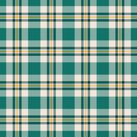 Seamless teal, cream, and olive green plaid pattern. Perfect for textile design, website backgrounds, or crafting projects. This versatile image offers a classic yet modern aesthetic. vector