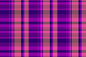 Warm fabric tartan texture, micro plaid background. Ceremony pattern check textile seamless in purple and violet colors. vector