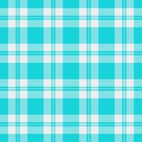Vibrant turquoise and white plaid pattern. Perfect for textile design, website backgrounds, or crafting projects. Clean, simple, and visually appealing. vector