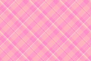 Birthday check plaid, grand texture background tartan. Red seamless textile fabric pattern in pink and red colors. vector