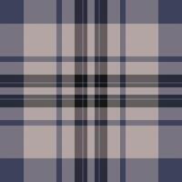 Femininity tartan pattern textile, baby fabric background texture. Advertisement plaid seamless check in pastel and grey colors. vector