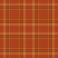 Dogtooth pattern tartan , ethnicity textile plaid fabric. Fade background check texture seamless in orange and red colors. vector