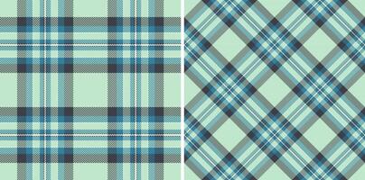 Check tartan background of pattern texture with a plaid seamless textile fabric. Set in cold colors. Elegant tablecloths for special occasions. vector