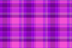 Vibrant pink and purple plaid pattern. Perfect for textile design, website backgrounds, or fashion projects. A seamless, stylish repeat texture ideal for adding a pop of color to any design. vector