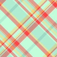 Vibrant pastel plaid pattern. Ideal for textile design, fashion, website backgrounds, and wrapping paper. The intersecting lines create a dynamic, modern feel. vector