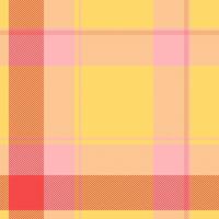Tie seamless check , equal background texture plaid. 1960s textile pattern tartan fabric in amber and light colors. vector