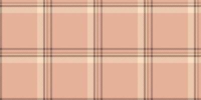Soft peach and brown plaid pattern. Perfect for textile design, website backgrounds, or fashion projects. Elegant and versatile, this seamless texture offers a calming and sophisticated aesthetic. vector