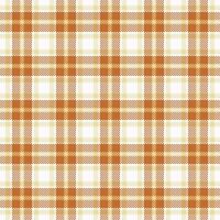 Elegant warmtoned plaid pattern in orange and beige. Perfect for fallautumn themed designs, textile prints, apparel, or website backgrounds. Seamless repeat for versatile use. vector