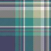 Stylish teal, beige, and white plaid pattern. Perfect for textile design, fashion, home decor, and website backgrounds. Seamless repeat texture offers versatile design options. vector