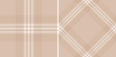 Background seamless of texture fabric tartan with a pattern textile check plaid. Set in stylish colors. Textured wall paint. vector