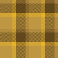 Elegance plaid check textile, overlayed fabric background . Yuletide texture pattern tartan seamless in amber color. vector