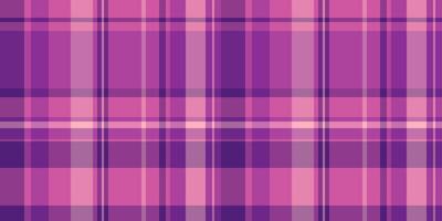 Revival seamless textile plaid, fibre texture pattern tartan. Dogtooth background fabric check in pink and magenta colors. vector
