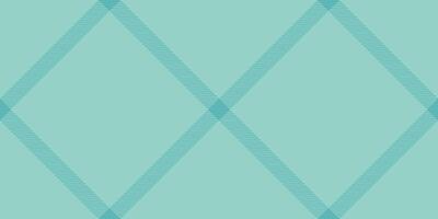 Dreamy textile fabric, stitched seamless pattern background. Knit plaid tartan check texture in light and pastel teal colors. vector