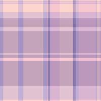 Pyjamas textile tartan check, multicultural pattern plaid. 40s fabric seamless background texture in light and pastel colors. vector