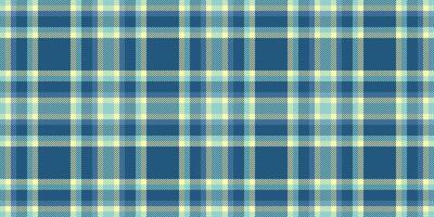 Bedding texture pattern background, linear check fabric . Blanket tartan textile seamless plaid in cyan and lime colors. vector
