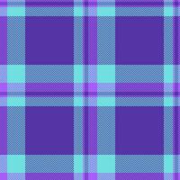Vibrant tartan background , dye seamless fabric textile. Place texture check plaid pattern in indigo and teal colors. vector