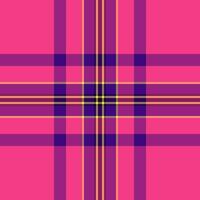 Knot seamless plaid , tissue pattern fabric tartan. Christmas background check textile texture in pink and red colors. vector