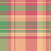 Home tartan textile, pixel pattern seamless check. Illustration texture background plaid fabric in red and pastel colors. vector