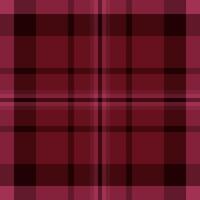 Sheet seamless textile texture, winter tartan fabric plaid. Scotland check background pattern in red and dark colors. vector