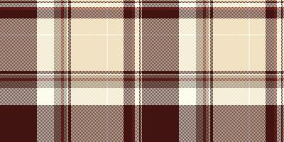 Strip textile plaid texture, elementary check pattern . Messy fabric seamless tartan background in light and dark colors. vector