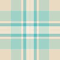Seamless pastel plaid pattern in soft teal and beige. Perfect for textile design, website backgrounds, or scrapbooking. Elegant and versatile, this subtle texture adds a touch of sophistication. vector