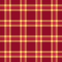 Vibrant red and gold plaid pattern. Perfect for textile design, autumnal backgrounds, or rustic-themed projects. vector