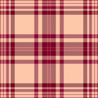Elegant peach and burgundy plaid pattern. Perfect for textile design, fashion, home decor, and website backgrounds. Versatile and stylish geometric design with a subtle texture. vector