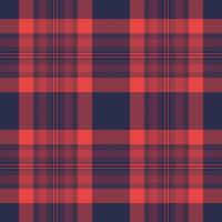 Vibrant coral and navy plaid pattern. Perfect for textile design, fashion, website backgrounds, or any project needing a stylish, textured look. Seamless repeat design for endless possibilities. vector