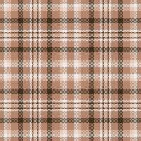 Elegant neutral plaid pattern in brown, beige, and white. Perfect for textile design, fashion, website backgrounds, or autumnal themed projects. Seamless repeat for versatility. vector