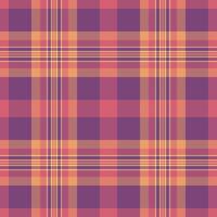 A beautiful, seamless plaid pattern in muted orange, purple, and beige tones. Perfect for textile design, website backgrounds, or crafting projects. vector