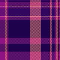 Sample background texture tartan, yuletide plaid check . Fancy seamless pattern fabric textile in dark and magenta colors. vector