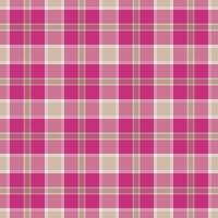 Elegant pink and beige plaid pattern. Perfect for textile design, scrapbooking, wrapping paper, or website backgrounds. The soft color palette offers a versatile and charming aesthetic. vector
