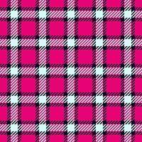 Vibrant pink, black, and light blue plaid pattern. Perfect for fashion, textile, and web design projects. Bold graphic design with a seamless repeat. vector