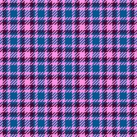 Dining plaid pattern fabric, hotel check texture tartan. Kitchen textile background seamless in pink and cyan colors. vector
